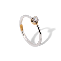 Anillo Recarlo Mujer in Oro blanco Diamante 0.17 Ct ZT632/BR016 - ZT632/BR016